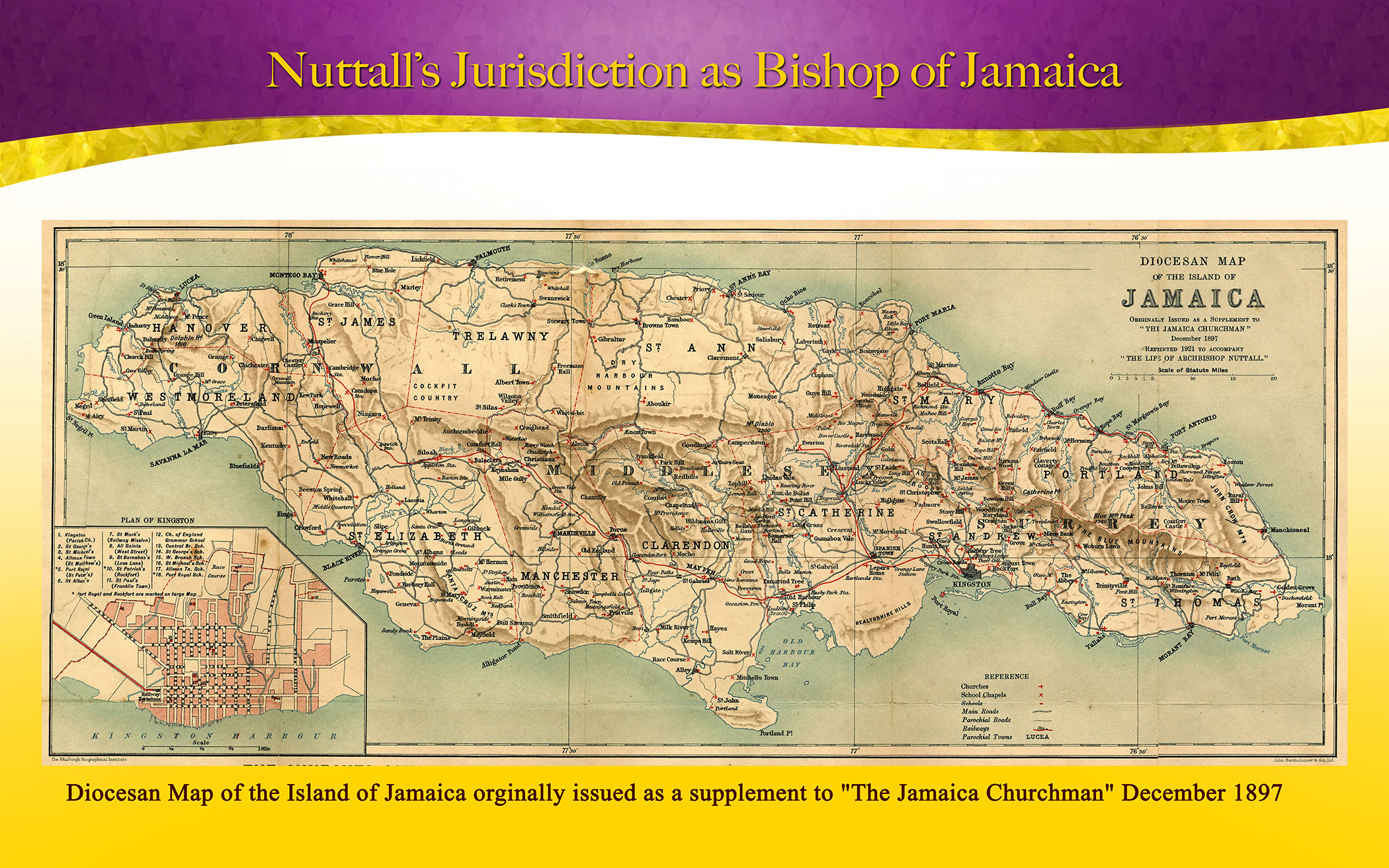 Nuttall's Jurisdiction as Bishop of Jamaica width=